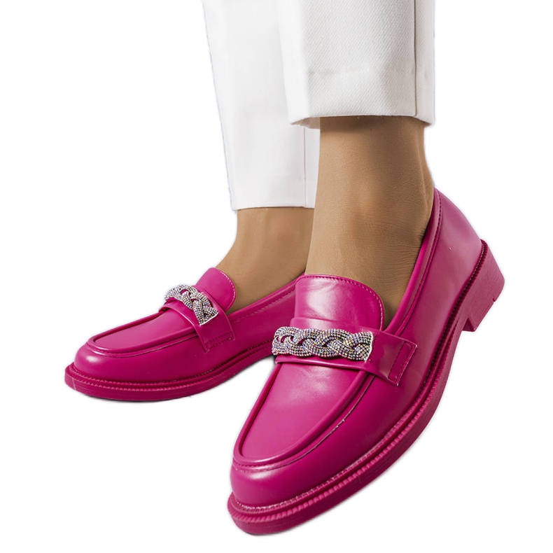 Rosa loafers med strass från Colette