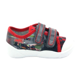 Befado barnskor, sneakers, tofflor 907p093 röd grå