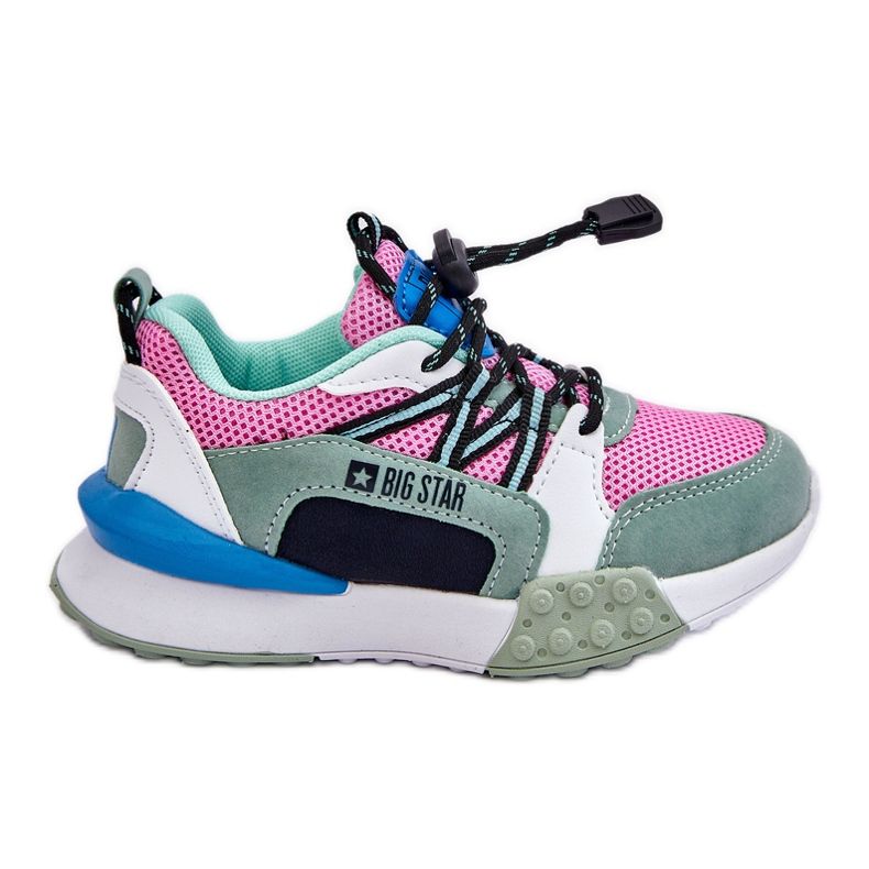 Sportskor för barn Memory Foam System Big Star LL374219 Rosa-Grön