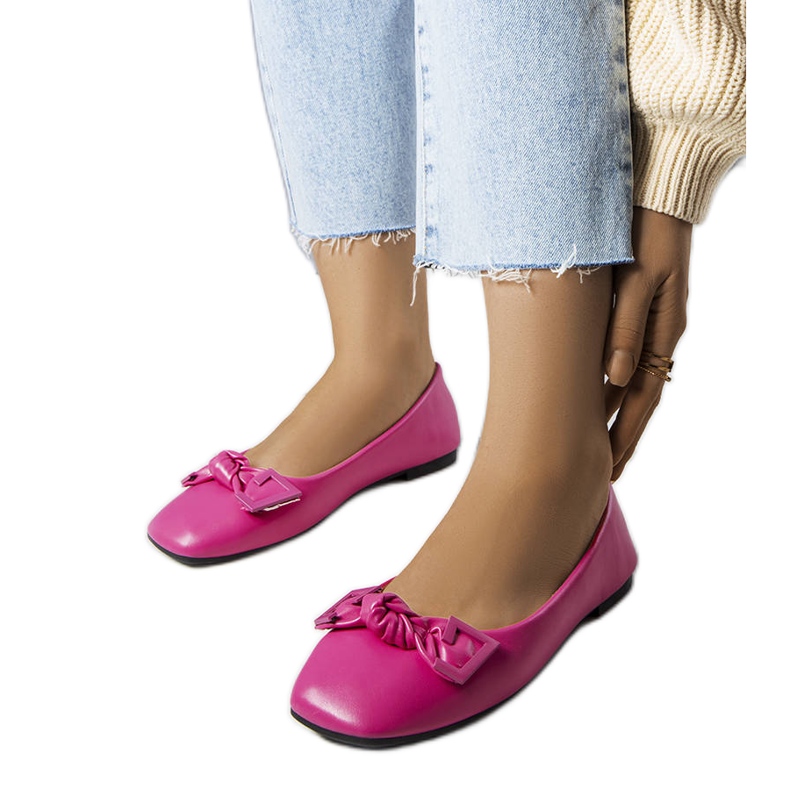 Rosa ballerinor med rosett från Tabitha