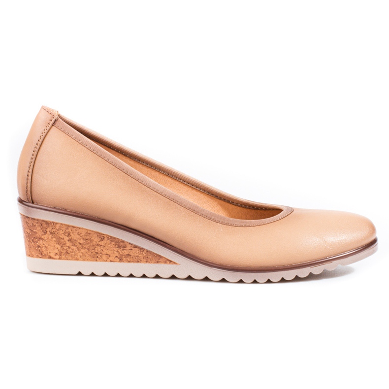 W. Potocki Beige wedge pumps för kvinnor från Potocki