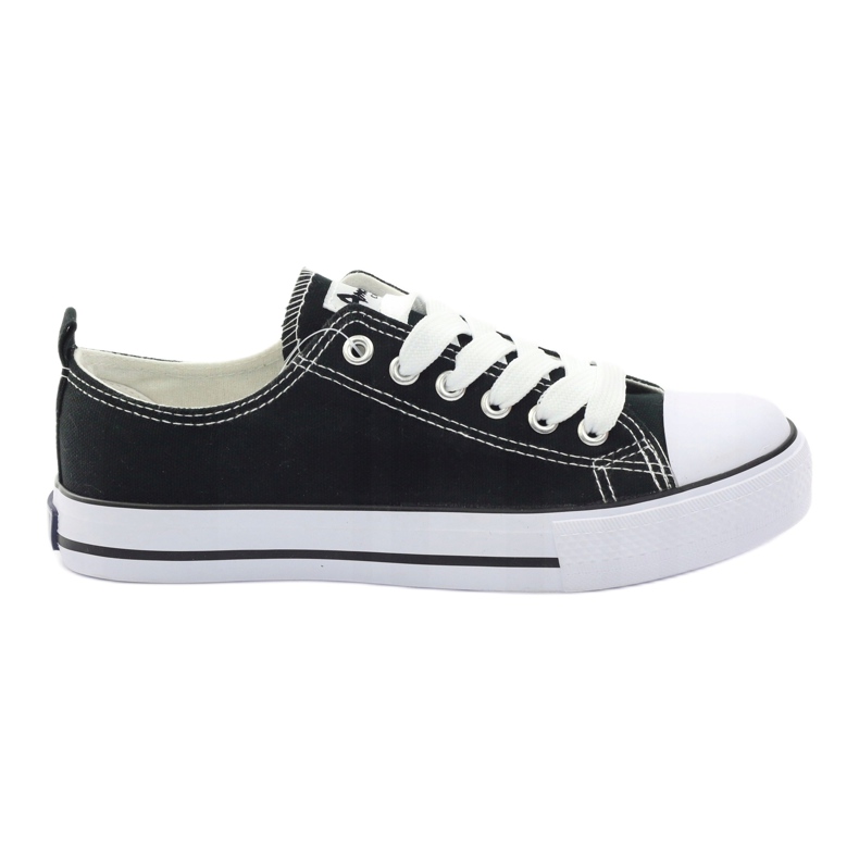 American Club Klassiska svarta sneakers amerikanska DSLN-01 skor