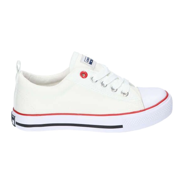 American Club American White Classic LH25 bundna sneakers vit vit