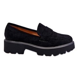 Vinceza Klassiska mocka Loafers Black Corrin svart