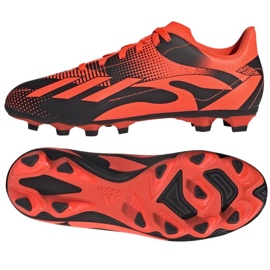 Adidas X Speedportal Messi.4 Fg Jr GZ5139 fotbollsskor orange apelsiner och röda