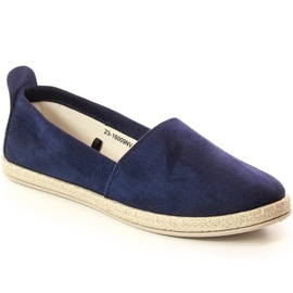 Marinblå Potocki 16009 slip-on espadrillor för kvinnor
