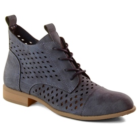 Dam genombrutna blå stövlar Jezzi ASA142-45