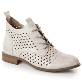 Dam genombrutna stövlar i silver Jezzi ASA142-45