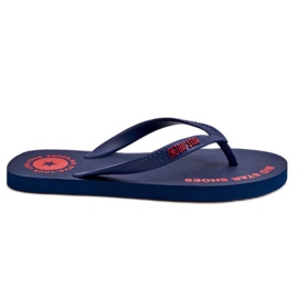 Flip Flops för män Big Star LL174424 Marinblå svart