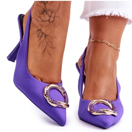 FS1 Moderiktiga stift med dekoration och cubic zirconias lila Alexia violett