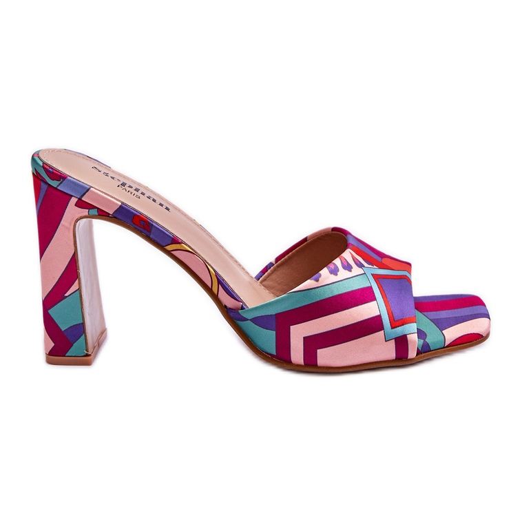 FS1 Dammönstrade hältofflor Lila Adelise violett mångfärgad