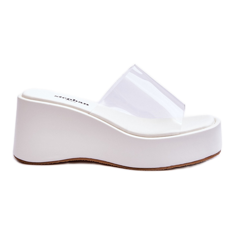 FS1 Transparent Wedge Tofflor Damer Vita Eliane