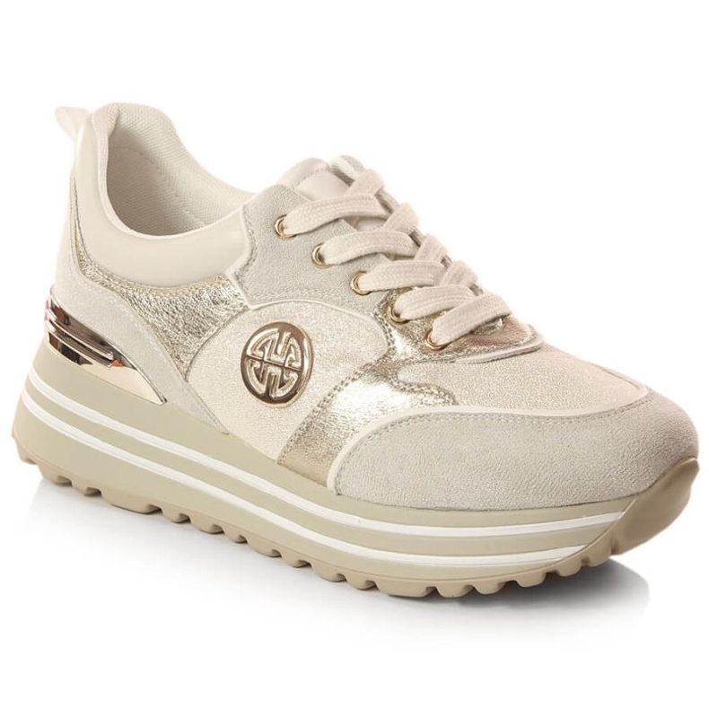 Plattform sportskor Potocki W WOL133 gyllene