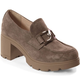 Potocki W WOL135 mockaskor med stolpe och plattform beige