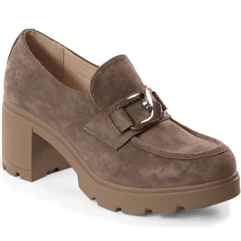 Potocki W WOL135 mockaskor med stolpe och plattform beige