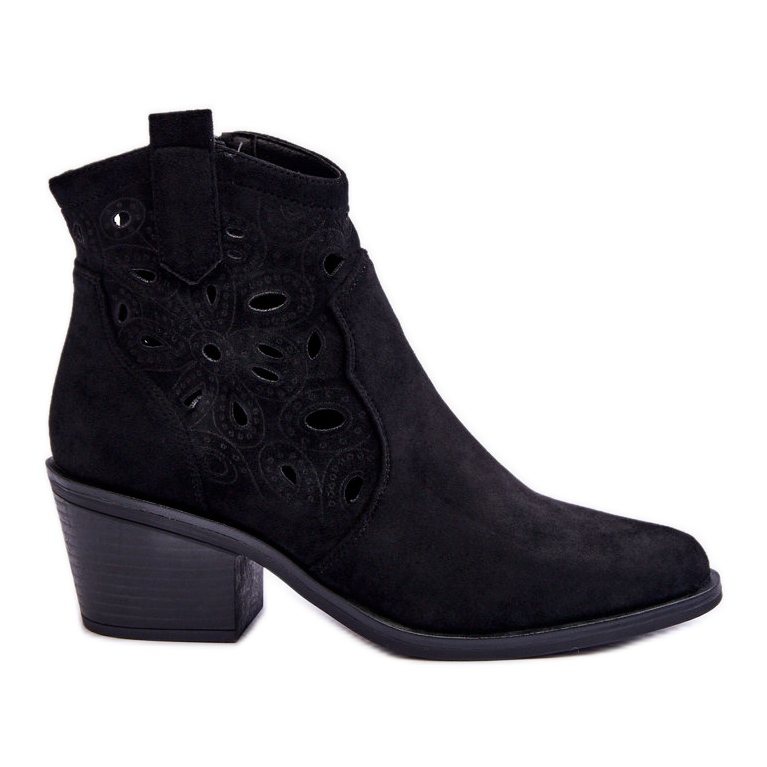 S.Barski Dammocka genombrutna Cowboystövlar Svart Daxon