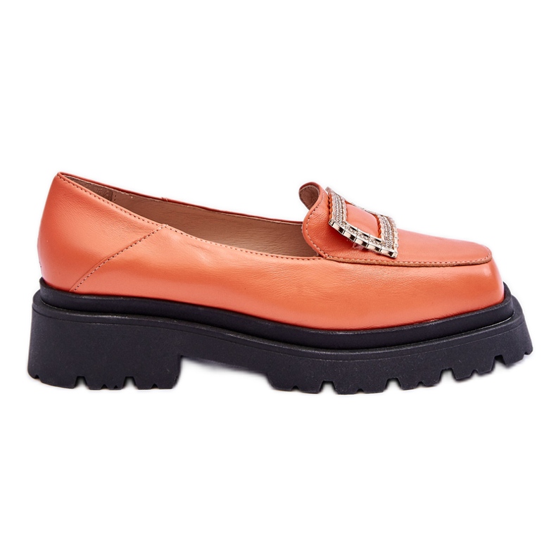 FILIPCZYK Bekväma Orange Agathe Leather Loafers