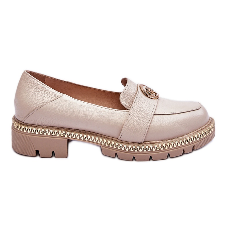 FILIPCZYK Eleganta Leather Loafers Light Beige Laverne
