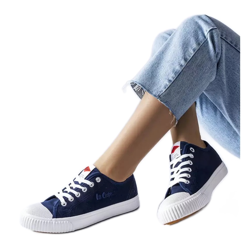 Marinblå sneakers Lee Cooper LCW-23-44-1645L
