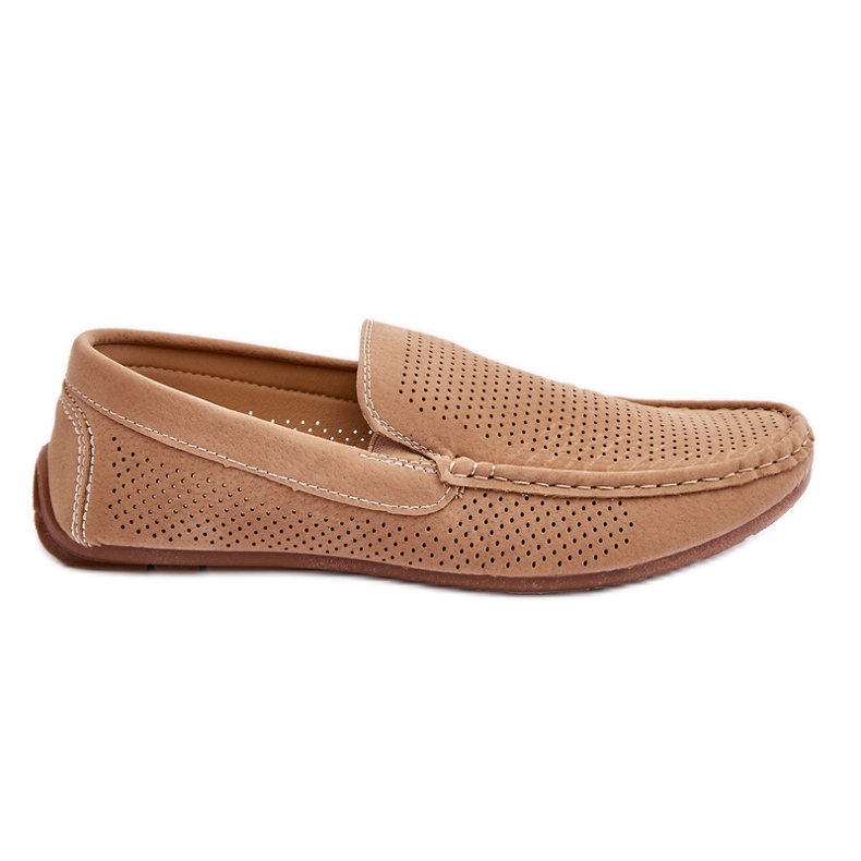 Klassiska Loafers i mocka för män Beige Felixo