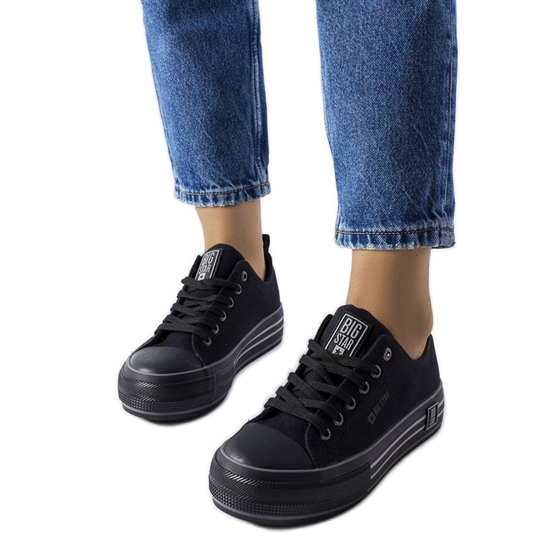 Svarta plattformssneakers från Big Star LL274184