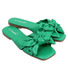 BM Minnen Gröna rosetttofflor