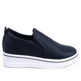 BM Naito Black wedge slip on sneakers svart