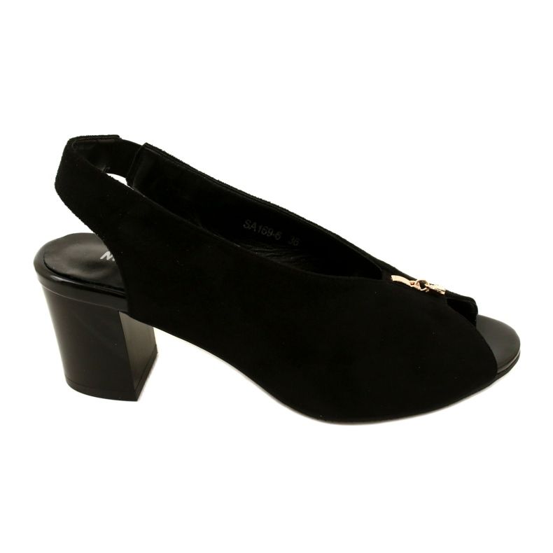 Kvinnors sandaler på Daszyński Post SA169-6 svart