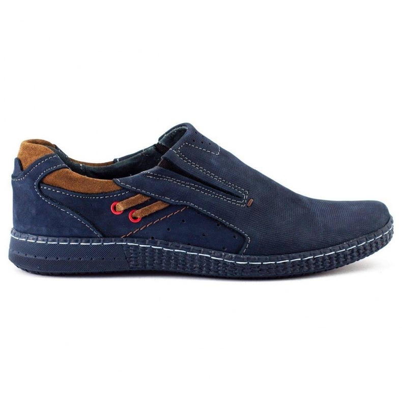 KOMODO Herrloafers 862L marinblå