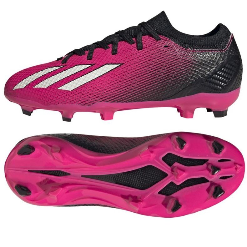Adidas X Speedportal.3 Fg Jr GZ5071 fotbollsskor rosa rosor och lila