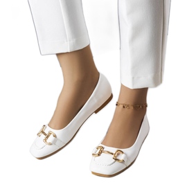 Vita ballerinor med guld Iris dekoration