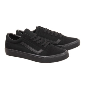 Låga svarta sneakers för män Atletico WY18081