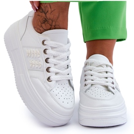 Fashionabla plattformssneakers för kvinnor Vita Claribel