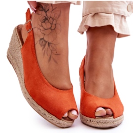 FB1 Orange Elsie Mocka Sandaler