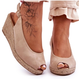 Elsie Beige Mocka Sandaler brun
