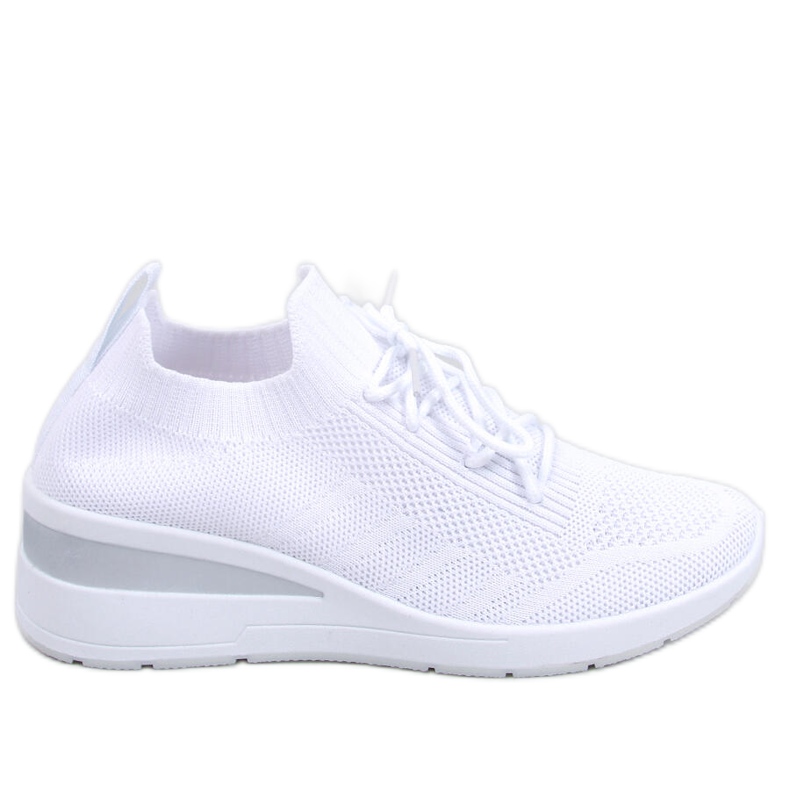 PA1 Croft White dolda wedge trainers vit