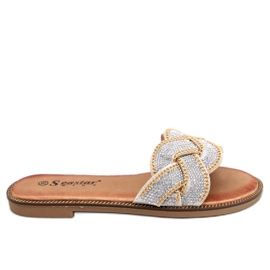 Seastar Magali Silver sliders med strass silver-