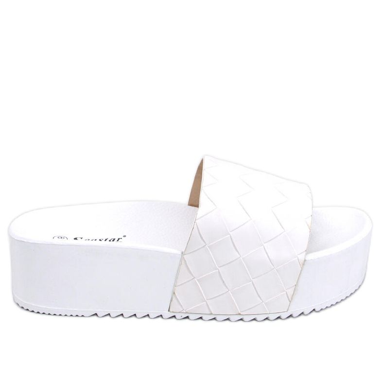 PA1 Högsulade sandaler från Morlet White vit