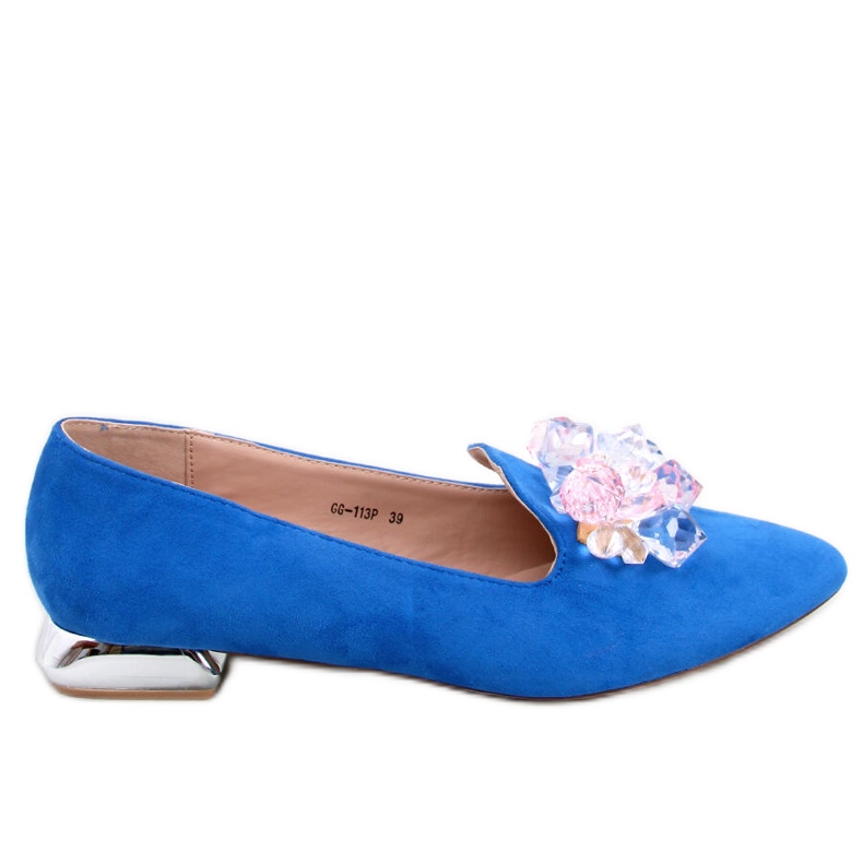 PA1 Lords loafers med Falconi Royal Blue stenar blå