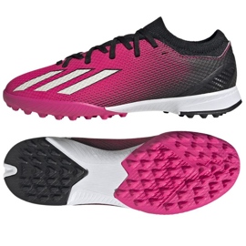 Adidas X Speedportal.3 Tf Jr GZ2465 fotbollsskor rosa rosor och lila
