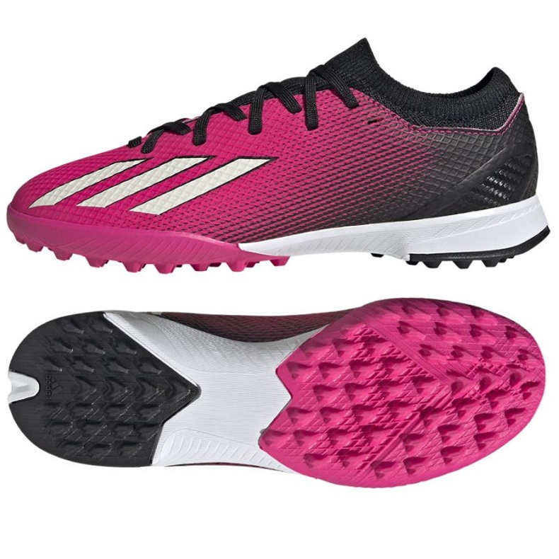 Adidas X Speedportal.3 Tf Jr GZ2465 fotbollsskor rosa rosor och lila