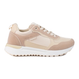 Shelovet beige sneakers för kvinnor