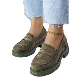 Gröna loafers