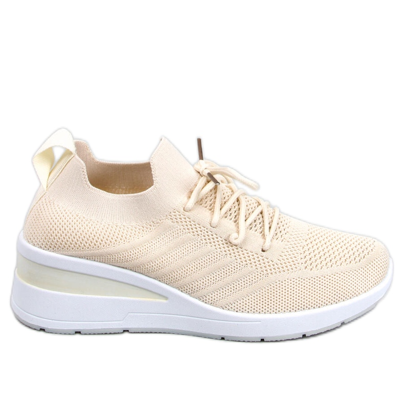 PA1 Paquet Beige wedge sneakers