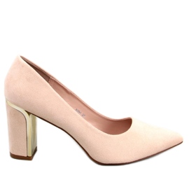PA1 Lucrezia Beige pumps med häl