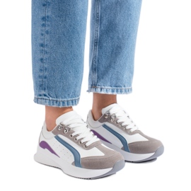 Shelovet flerfärgade sneakers för kvinnor vit