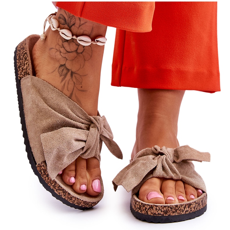 PS1 Wendy Mörkbeige Cork Tofflor