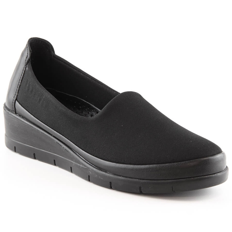 Bekväma slip-on skor för kvinnor svarta T.Sokolski W23-483
