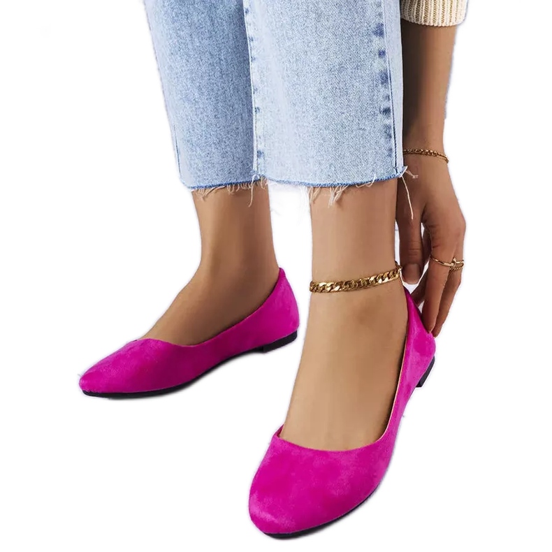 Rosa ballerinor i ekomocka från Donatien