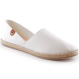 Vita slip-on espadriller damskor Vinceza 34591